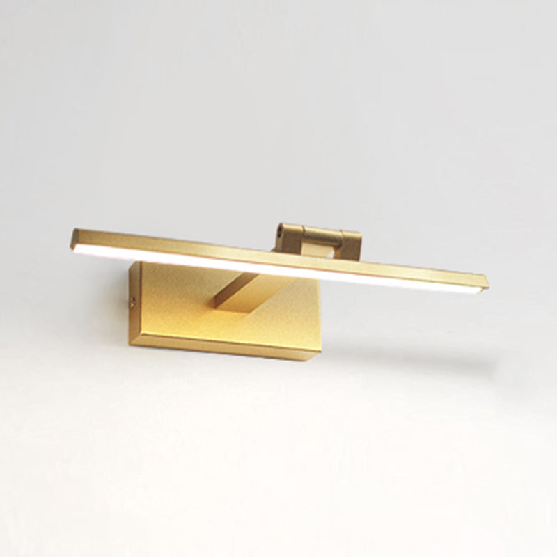 Modern Mirror Front Lighting Simplicity Acrylic LED Gold Wall Mounted Light