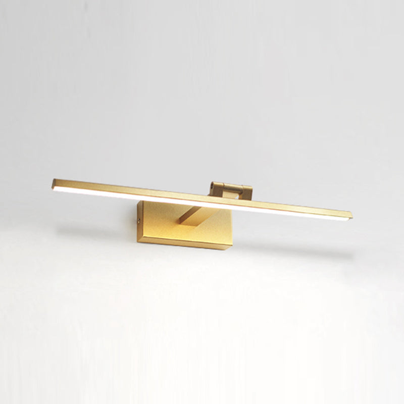 Modern Mirror Front Lighting Simplicity Acrylic LED Gold Wall Mounted Light