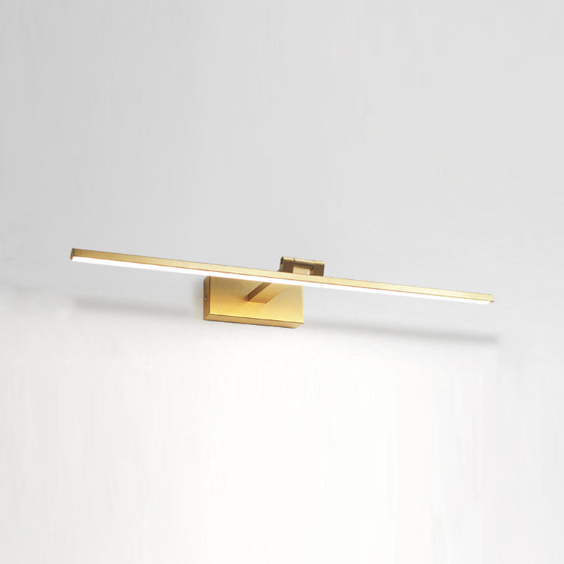 Modern Mirror Front Lighting Simplicity Acrylic LED Gold Wall Mounted Light
