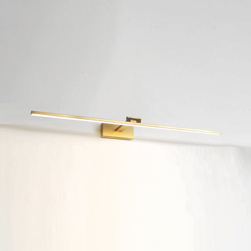 Modern Mirror Front Lighting Simplicity Acrylic LED Gold Wall Mounted Light