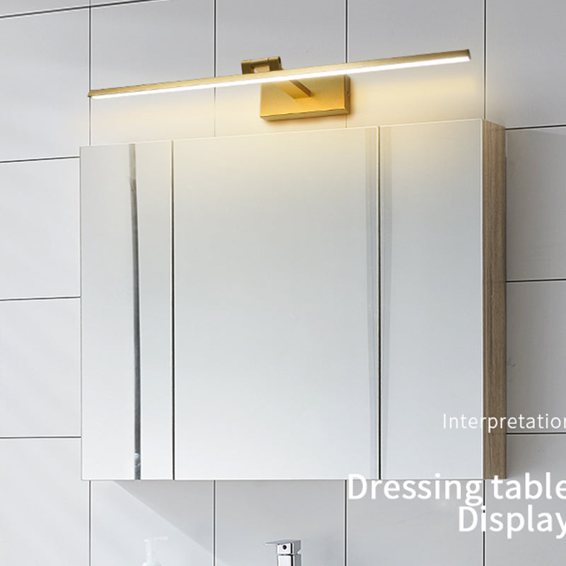 Modern Mirror Front Lighting Simplicity Acrylic LED Gold Wall Mounted Light