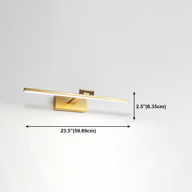Modern Mirror Front Lighting Simplicity Acrylic LED Gold Wall Mounted Light