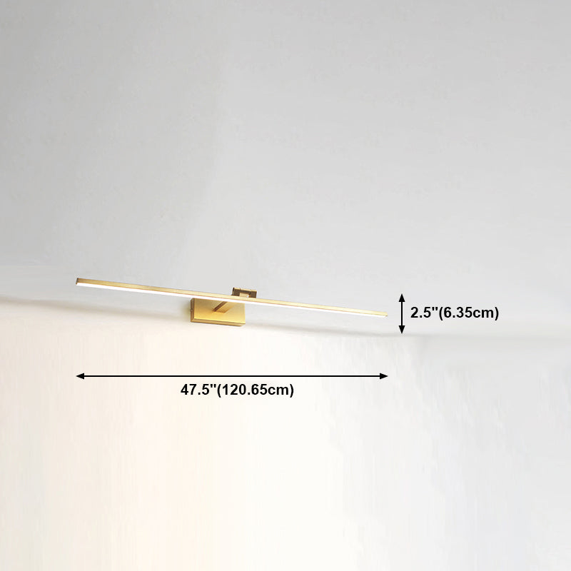 Modern Mirror Front Lighting Simplicity Acrylic LED Gold Wall Mounted Light