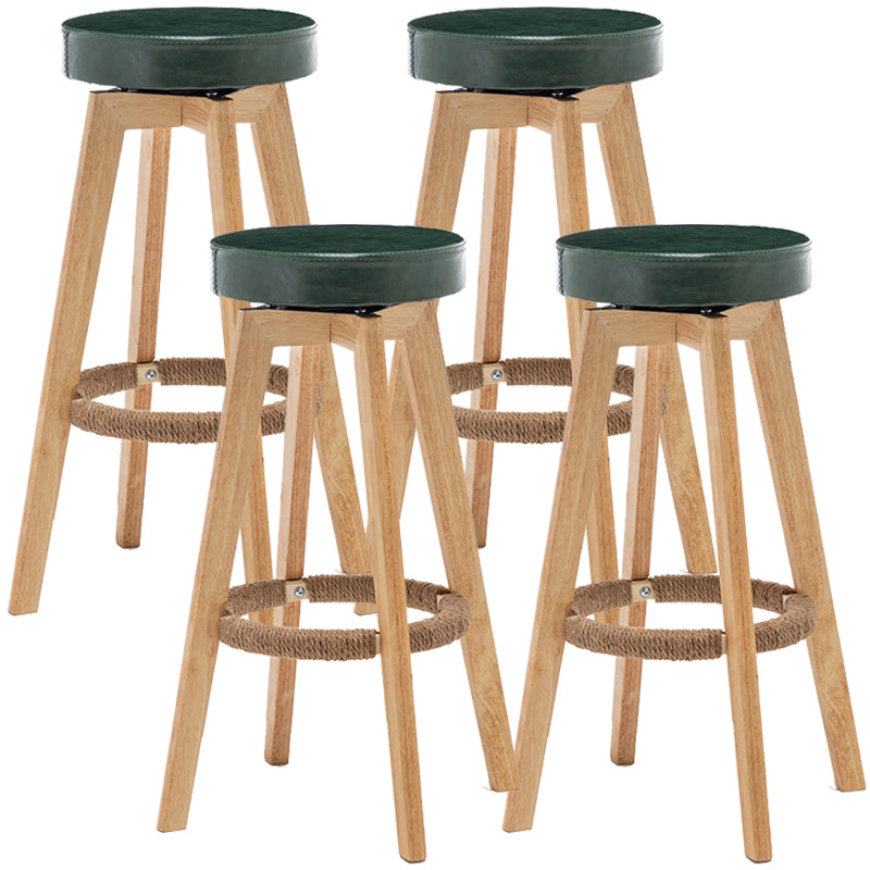 Piernas de madera de asiento redondo de estilo de bar de estilo industrial para bar de restaurantes