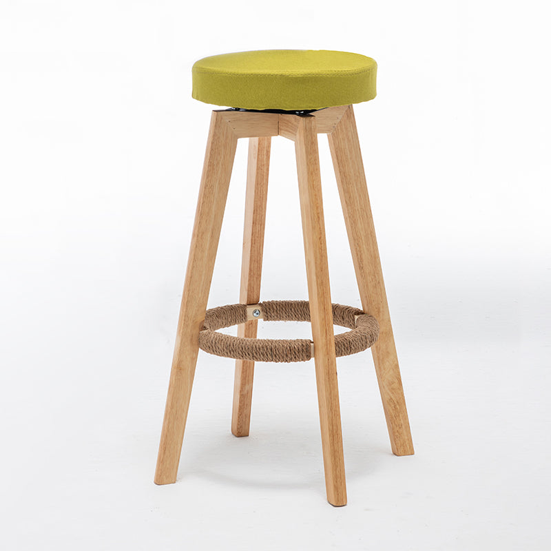Piernas de madera de asiento redondo de estilo de bar de estilo industrial para bar de restaurantes