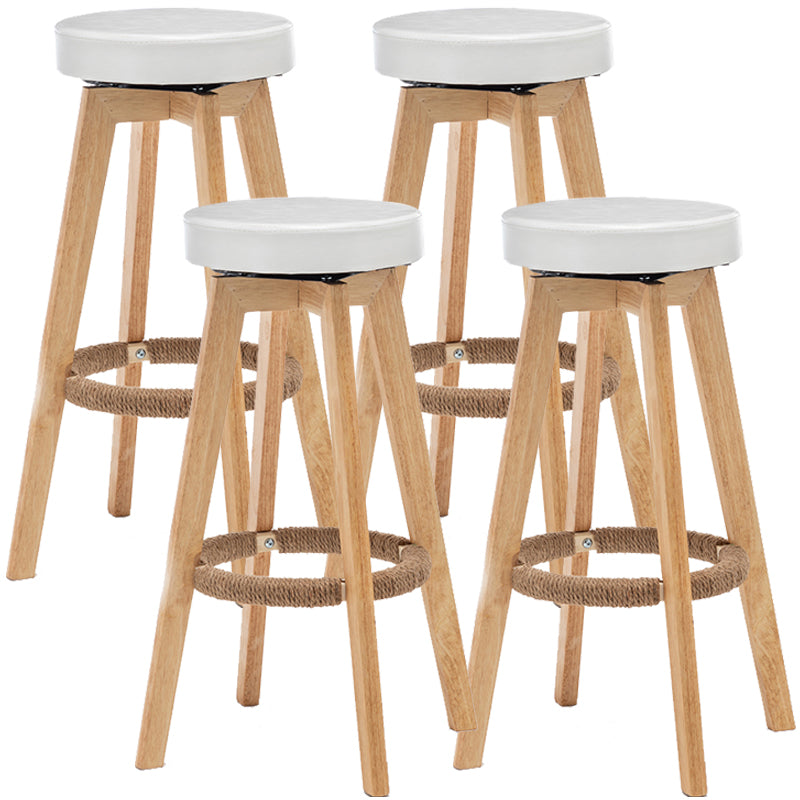 Piernas de madera de asiento redondo de estilo de bar de estilo industrial para bar de restaurantes