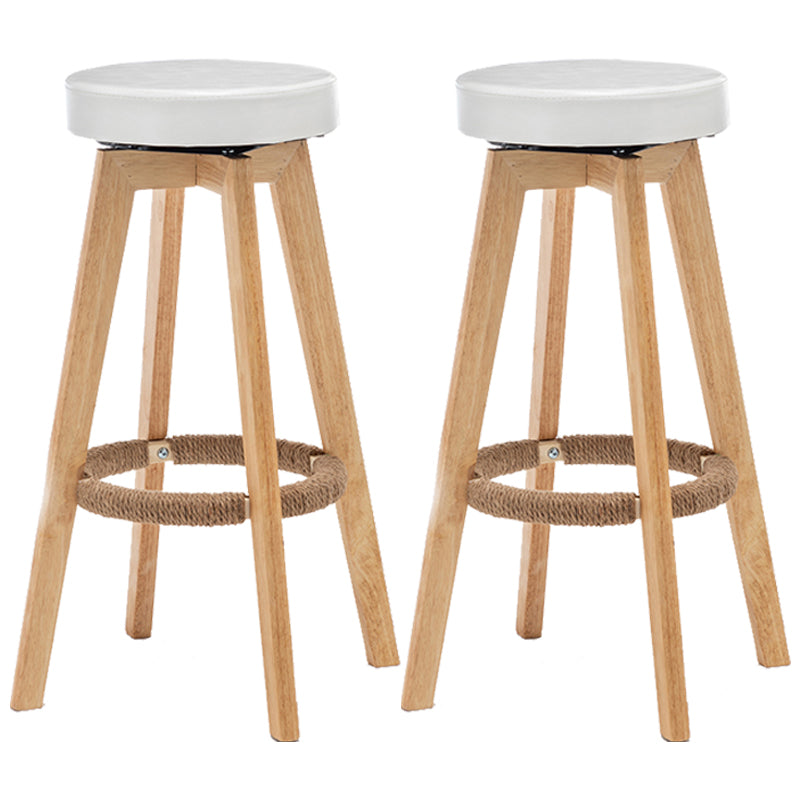 Piernas de madera de asiento redondo de estilo de bar de estilo industrial para bar de restaurantes