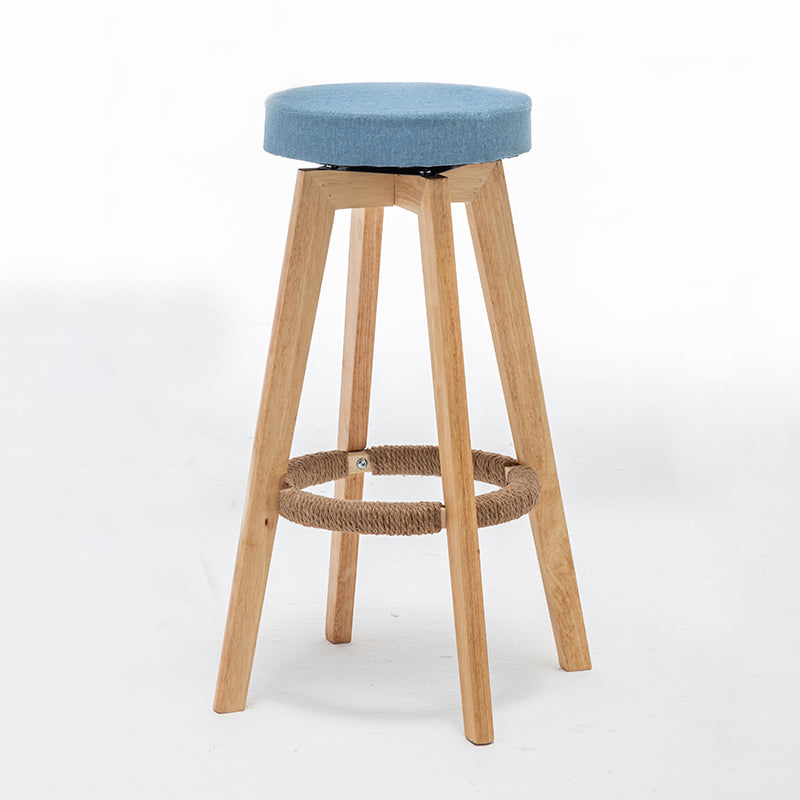 Piernas de madera de asiento redondo de estilo de bar de estilo industrial para bar de restaurantes