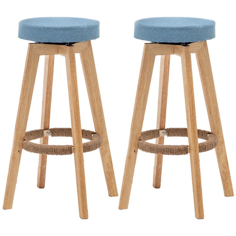 Piernas de madera de asiento redondo de estilo de bar de estilo industrial para bar de restaurantes