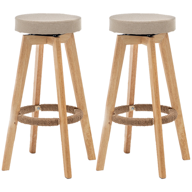 Piernas de madera de asiento redondo de estilo de bar de estilo industrial para bar de restaurantes