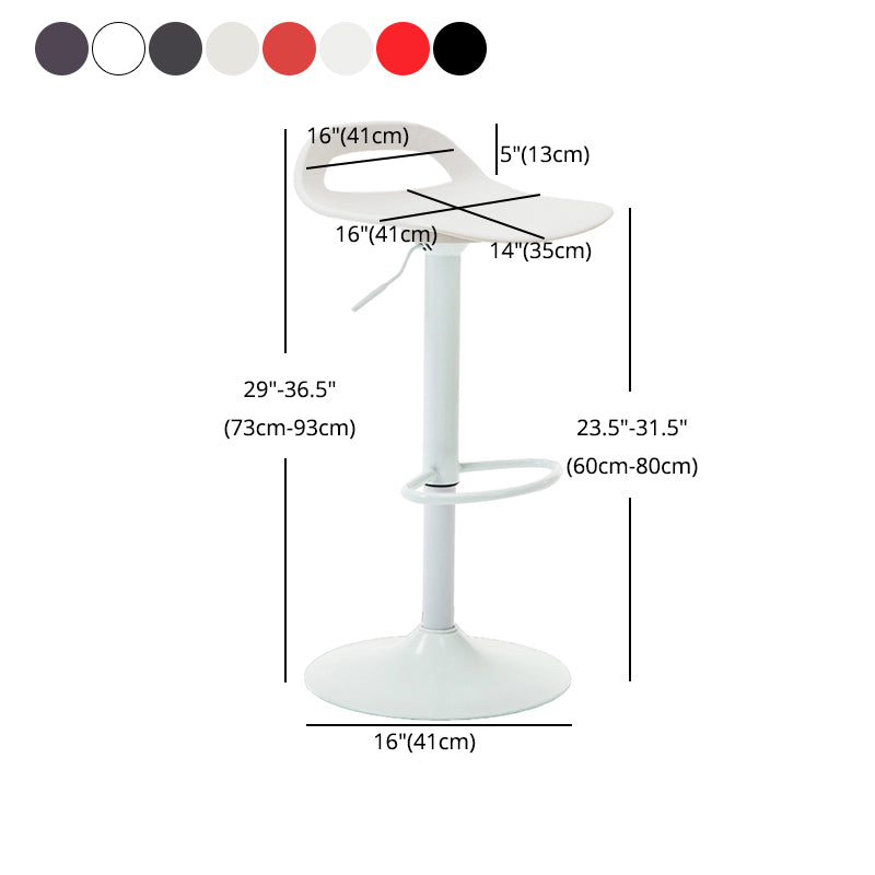 Industrial Style Bar-stool Metal Leg with Adjustable Height Bucket Seat Barstool