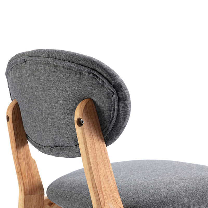 Taburete moderno sin brazos para mostrador, taburete de bar de madera para tienda de postres con cojín y pedal