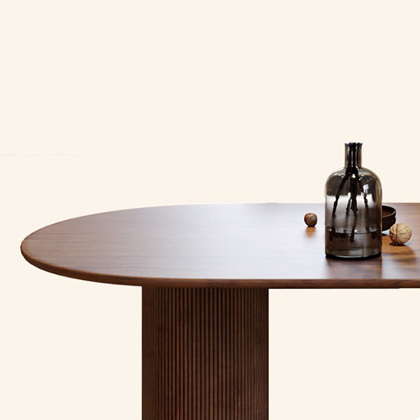 Mesa de comedor contemporánea de madera sólida Tapa de madera de pino de pino para el hogar