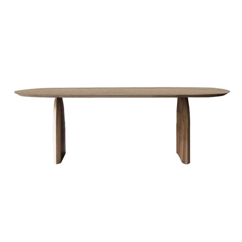 Simplicity Double Pedestal Table Oval Solid Pinewood Dining Table