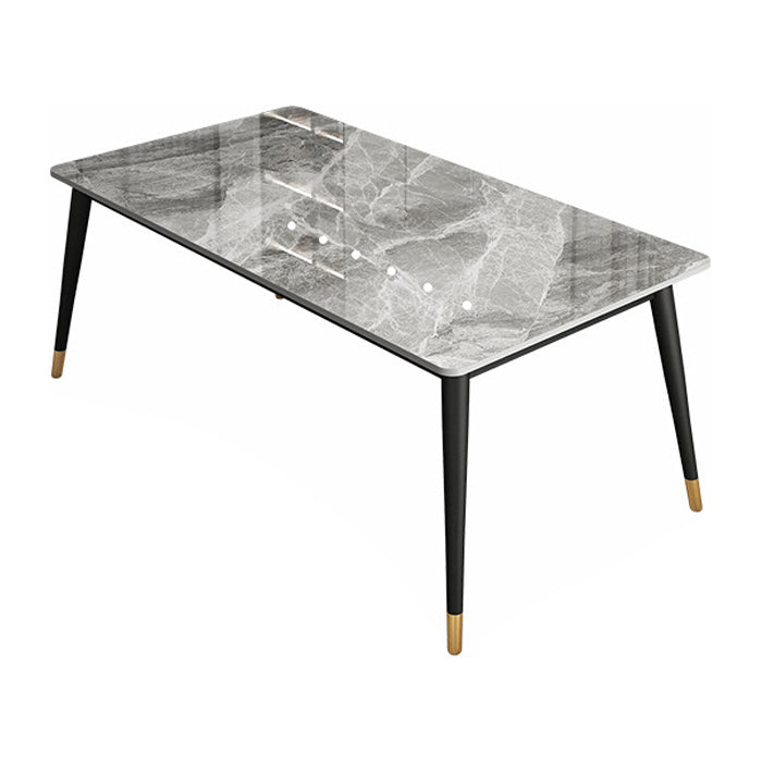 Simplicity Style Rectangle Home Furniture Stone Dining Table with 4-foot