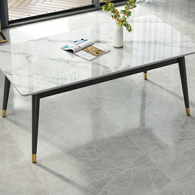 Simplicity Style Rectangle Home Furniture Stone Dining Table with 4-foot