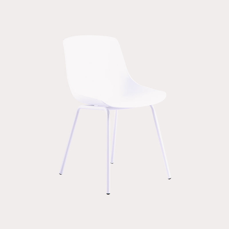 Design contemporaneo sedia da pranzo in plastica a bracciole senza braccio sedia per casa