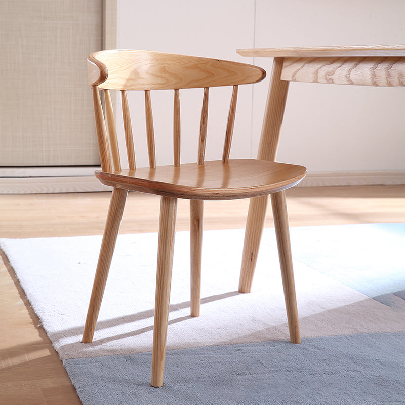 Contemporary Style Dining Wooden Chair Kitchen Wingback Armless Chairs