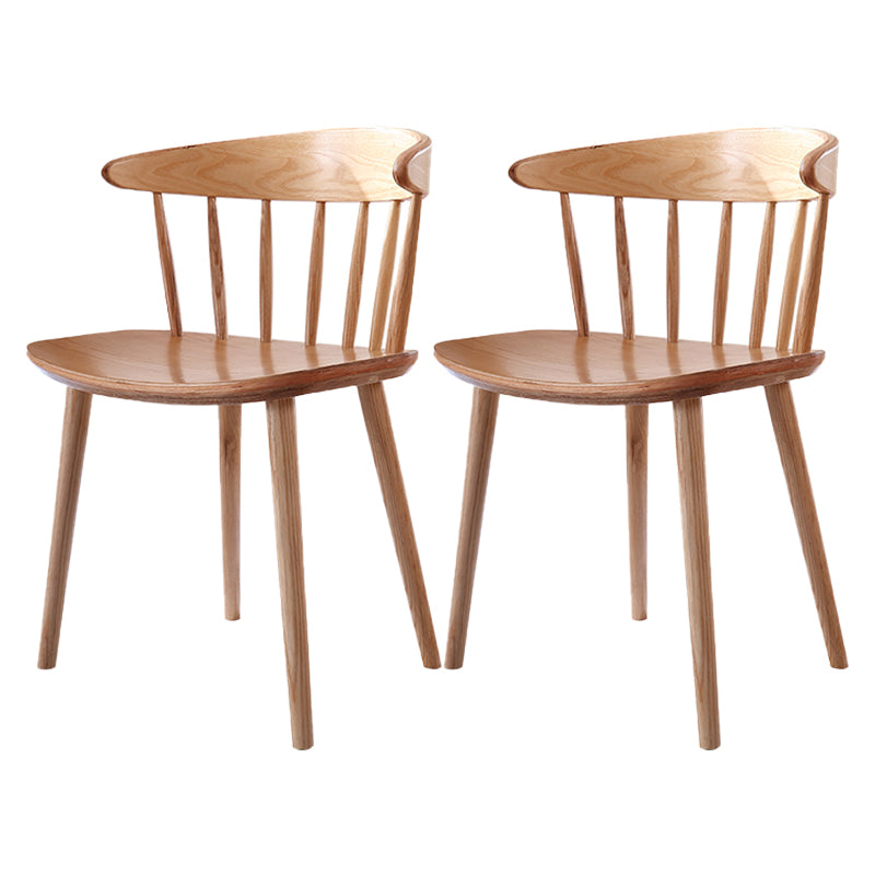 Contemporary Style Dining Wooden Chair Kitchen Wingback Armless Chairs