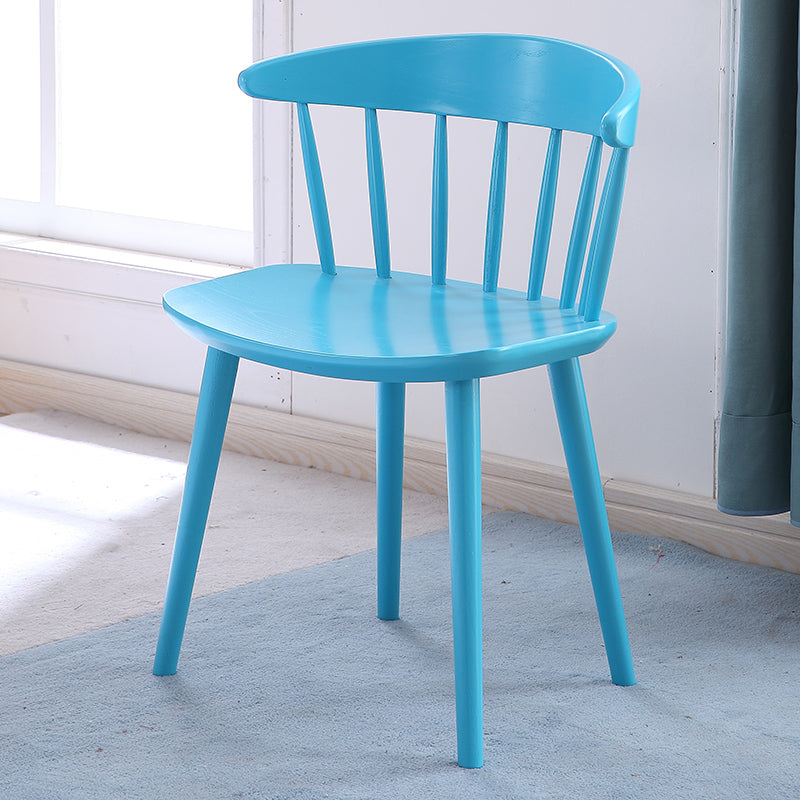 Contemporary Style Dining Wooden Chair Kitchen Wingback Armless Chairs