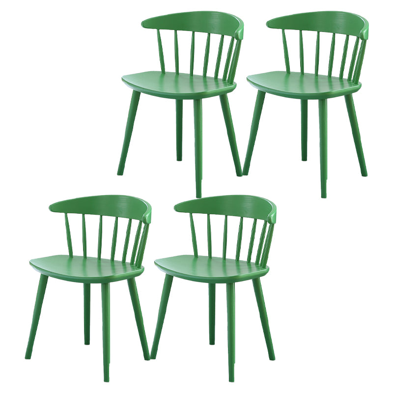 Contemporary Style Dining Wooden Chair Kitchen Wingback Armless Chairs
