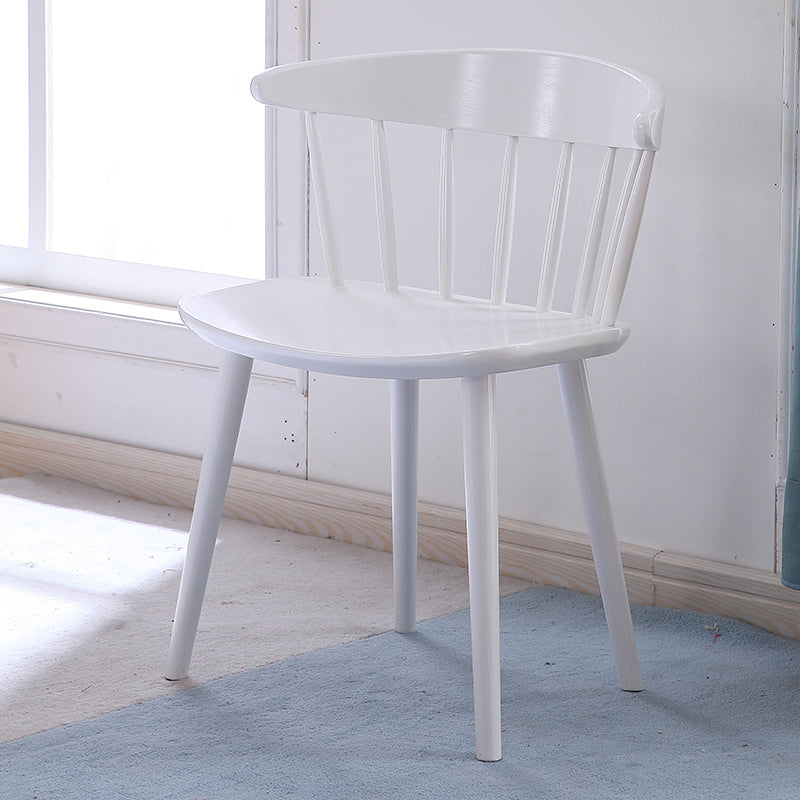 Contemporary Style Dining Wooden Chair Kitchen Wingback Armless Chairs