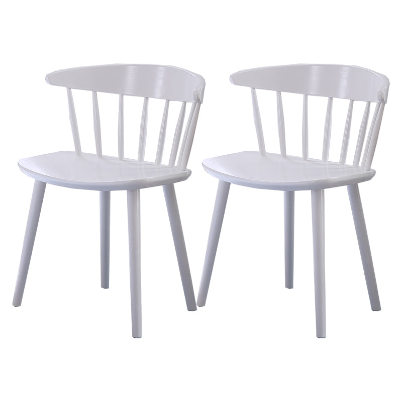 Contemporary Style Dining Wooden Chair Kitchen Wingback Armless Chairs