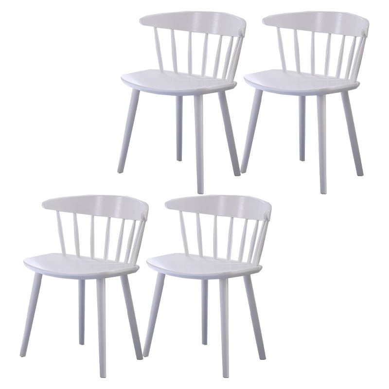 Contemporary Style Dining Wooden Chair Kitchen Wingback Armless Chairs