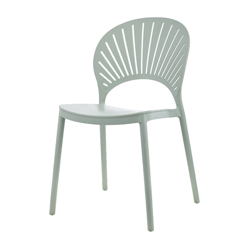 Estilo contemporáneo que cena la cocina plástica de la silla con la parte posterior abierta que cena las sillas sin brazos