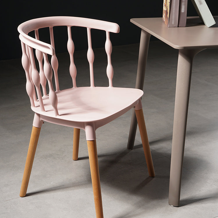 Estilo moderno que cena la silla de madera del brazo lateral del respaldo de la cocina de la silla