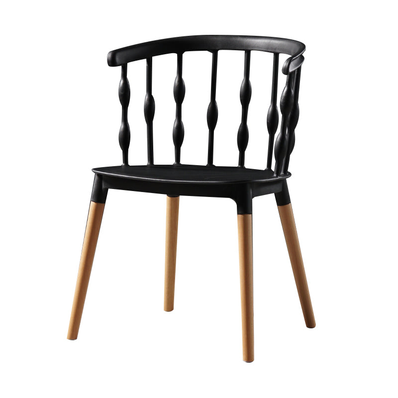 Estilo moderno que cena la silla de madera del brazo lateral del respaldo de la cocina de la silla