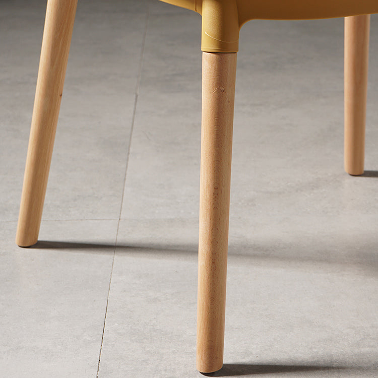Estilo moderno que cena la silla de madera del brazo lateral del respaldo de la cocina de la silla