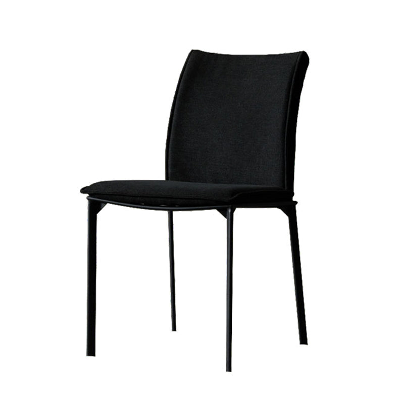 Silla de comedor de estilo moderno, sillas laterales sin brazos de comedor de metal para cocina
