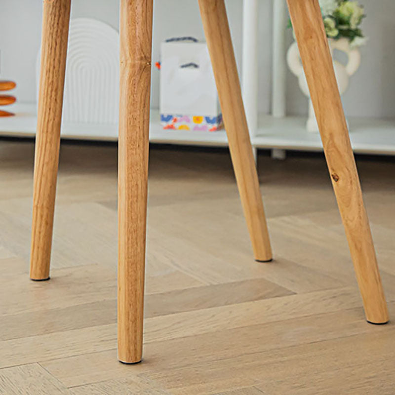 Silla de comedor contemporánea de madera maciza con respaldo de listones para cocina