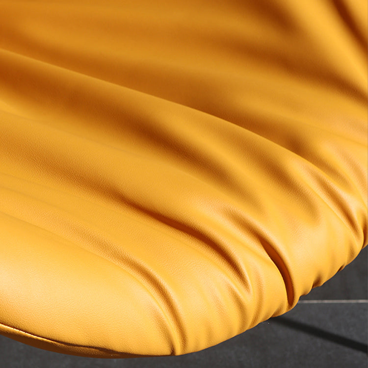 El cuero de la PU del diseño contemporáneo que cena la silla sólida sin brazos de la parte posterior de las sillas