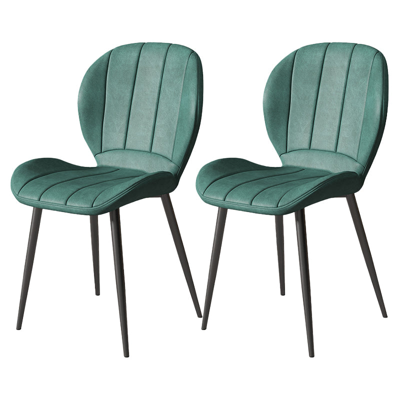 Metal de la cocina del estilo nórdico que cena la silla Wingback que cena las sillas laterales sin brazos