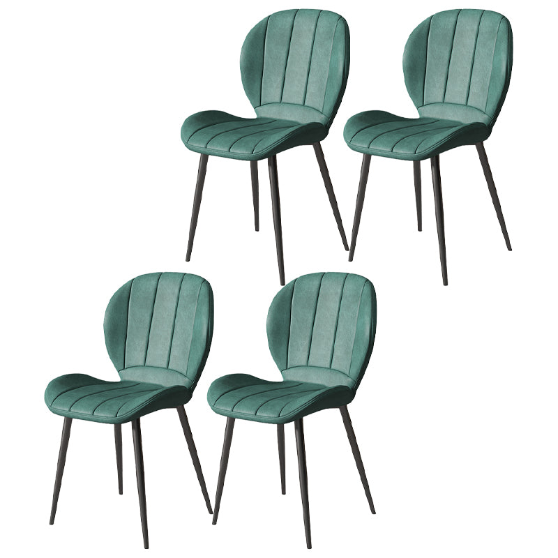 Metal de la cocina del estilo nórdico que cena la silla Wingback que cena las sillas laterales sin brazos