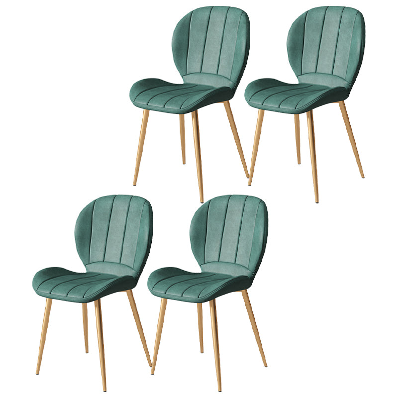 Metal de la cocina del estilo nórdico que cena la silla Wingback que cena las sillas laterales sin brazos
