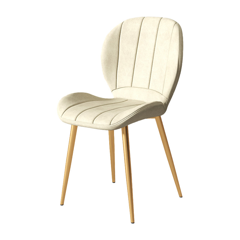 Metal de la cocina del estilo nórdico que cena la silla Wingback que cena las sillas laterales sin brazos