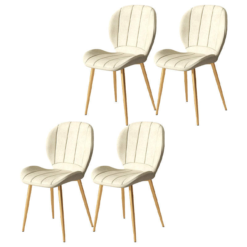 Metal de la cocina del estilo nórdico que cena la silla Wingback que cena las sillas laterales sin brazos