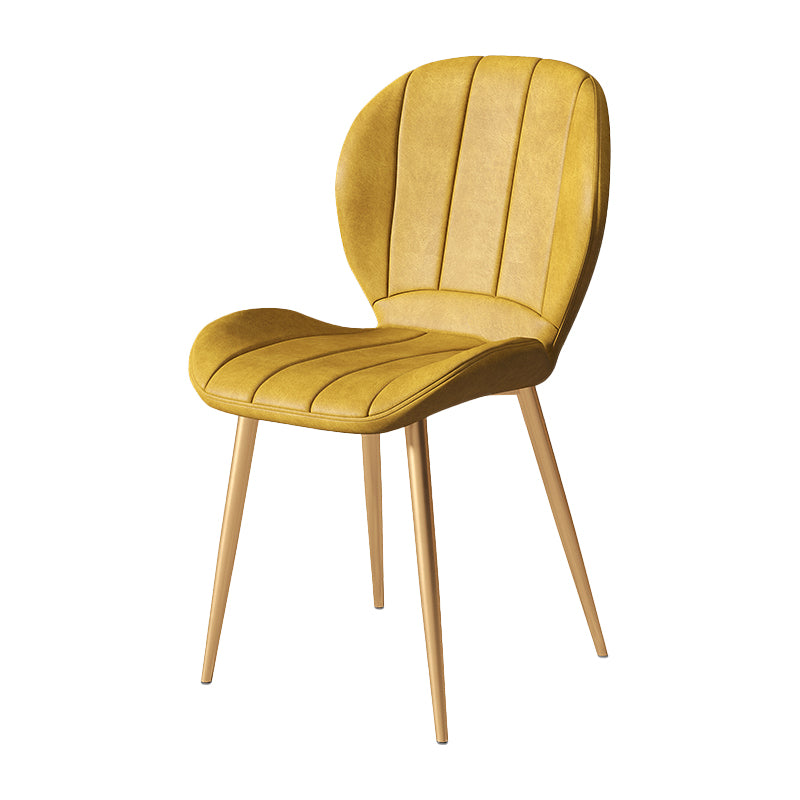 Metal de la cocina del estilo nórdico que cena la silla Wingback que cena las sillas laterales sin brazos