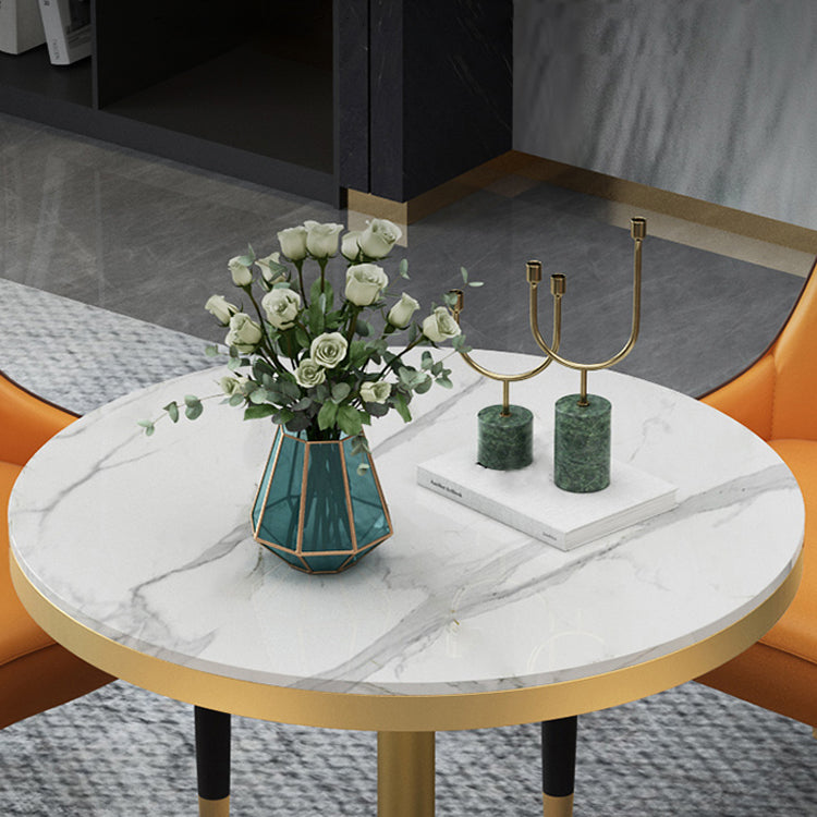 1/2/4/5 Pcs Metal Scandinavian Dining Room Set with Round Table Dinette Set