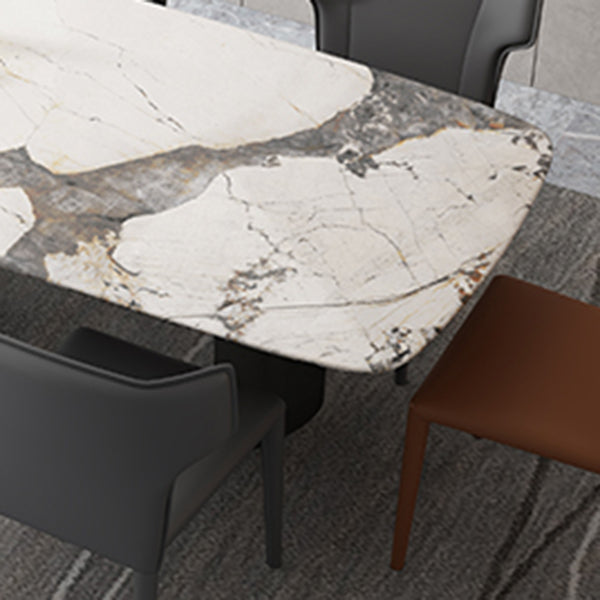 Contemporary 1/4/5/7 Pieces Dining Set with Sintered Stone Dining Table for Restaurant