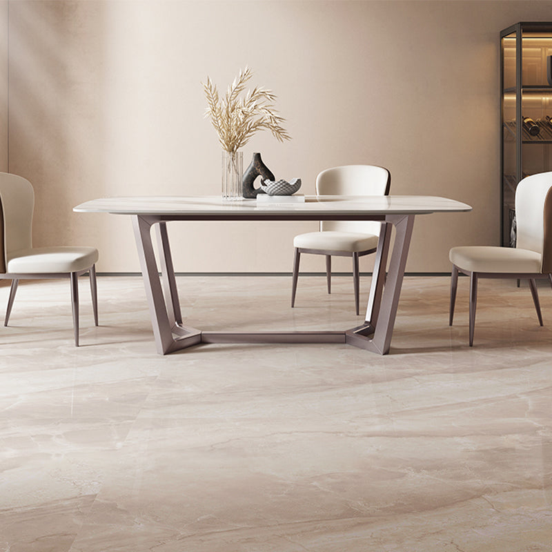 Nordic 1/4/5/7 Pieces Rectangle Dining Set with Sintered Stone Table Furniture