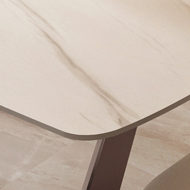 Nordic 1/4/5/7 Pieces Rectangle Dining Set with Sintered Stone Table Furniture