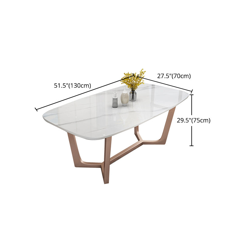 Nordic 1/4/5/7 Pieces Rectangle Dining Set with Sintered Stone Table Furniture