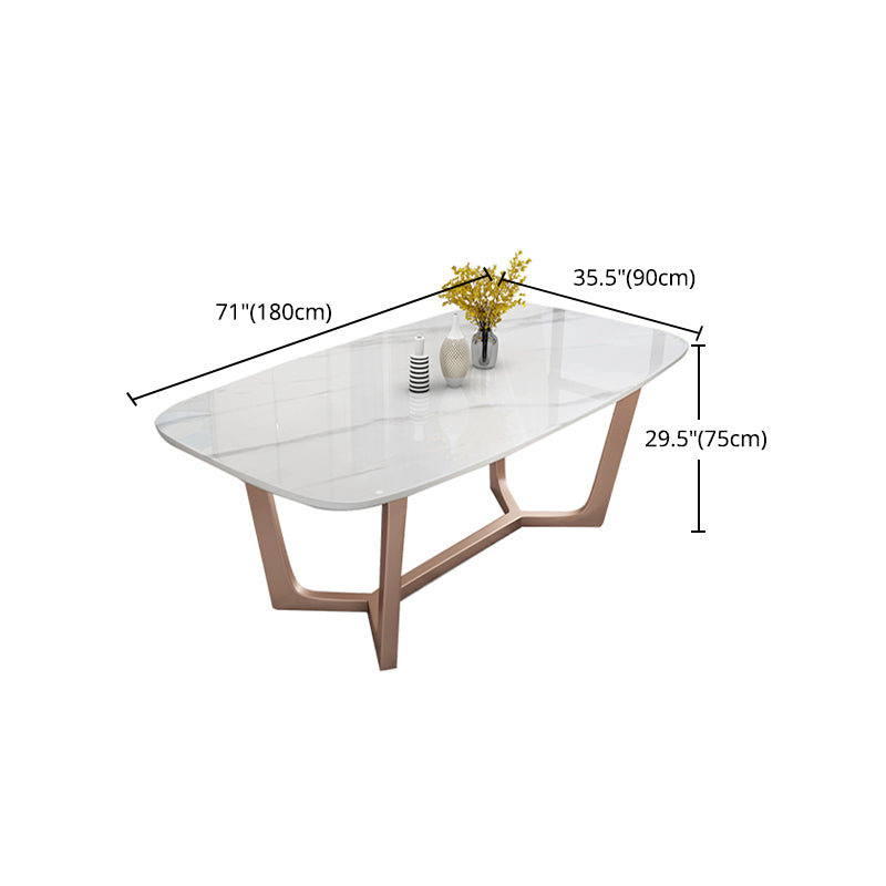 Nordic 1/4/5/7 Pieces Rectangle Dining Set with Sintered Stone Table Furniture