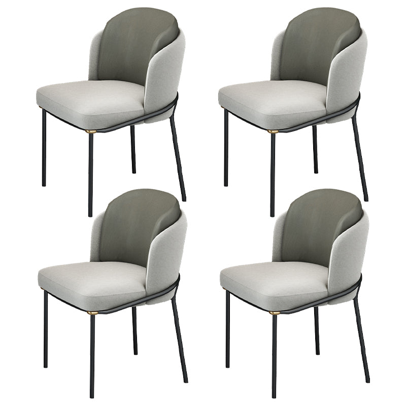 Modern 1/4/5/7 Pieces Black Dining Set Sintered Stone Dining Table Set with Leather Chairs