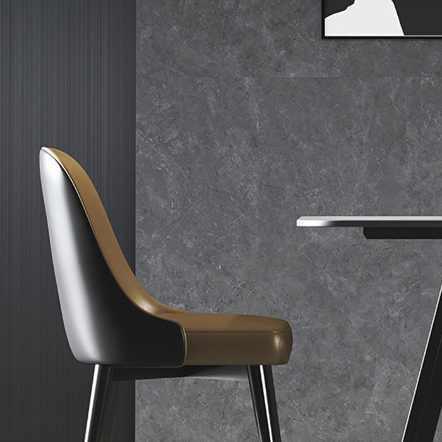 Modern 1/2/5/7 Pieces Dining Set Sintered Stone Dining Table Set with Leather Chairs