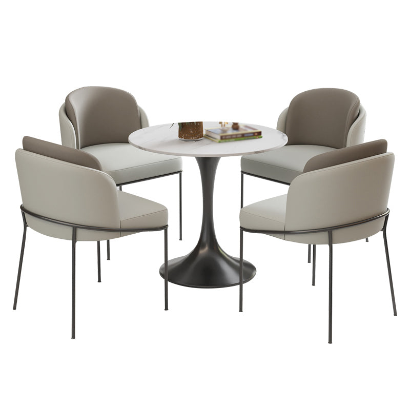 Contemporary 1/3/4/5 Pieces Dining Set Round Dining Room Table Set